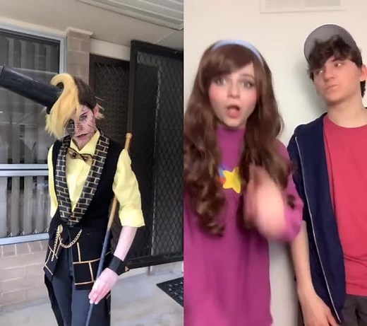 Dipper and Mabel Meet Bill Cipher in Gravity Falls Duet