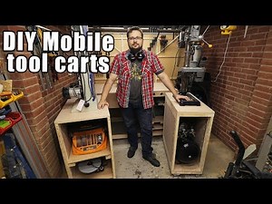 Mobile tool carts for small workshops