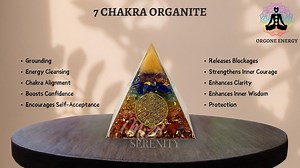 7 Chakra Orgone Pyramid (7cm) Natural Crystal - Etsy