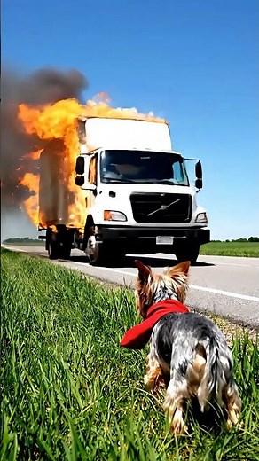 Brave Yorkie Saves a Truck Driver Moments Before the Explosion