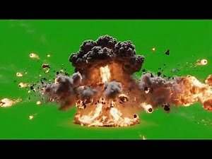 Realistic Green Screen Explosion with Sound Effect for VFX