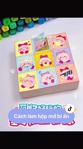 Hướng dẫn làm hộp blind box đơn giản và cute