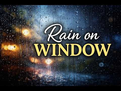 Rain on Window City View Loop | Relaxing Rain Sounds for Sleep, Study & Focus