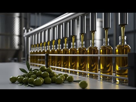 From Fresh Olives to Golden Oil | Factory Secrets Revealed oil