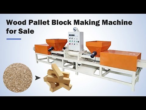 Wood pallet block making machine for sale | How to produce pallet blocks easily
