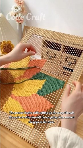 Satisfying Process of Making a Woven Cushion