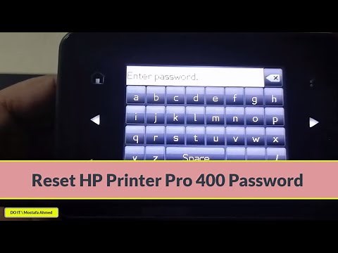 How To Reset Password For HP Printer Laserjet Pro 400 m401dn ( Factory Reset )