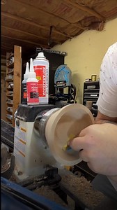 Cracked wood is no match for CA glue! 🛠️ In this short clip, I'm tackling a tricky bowl blank by applying a generous amount of @starbondadhesives CA Glue to stabilize and fill those annoying cracks. The secret to a smooth finish is the sanding. Watch me power through the hardened glue using 80-grit sandpaper on the lathe. This technique is essential for woodturning crack repair and turning once-discarded blanks into stunning, solid pieces. If you're looking for the best way to fill cracks in yo