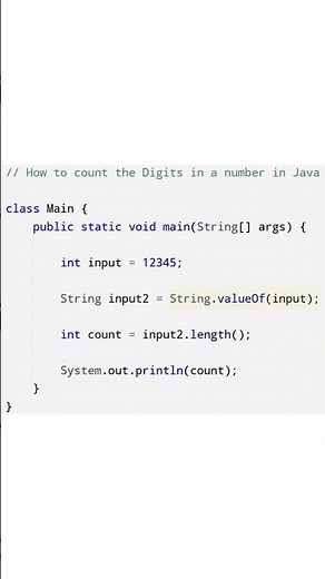Count Digits in a Number using Java (Bangla) — Under 1 Minute!