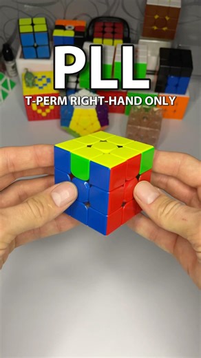 ⚡ PLL T-Perm RIGHT-HAND ONLY in 8 Moves? #shorts