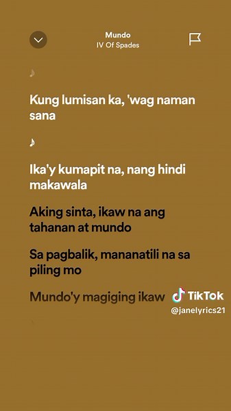 Meaning Behind Mundo by IV of Spades