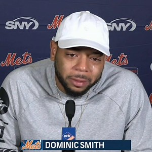 1.1M views · 6.9K reactions | "The most difficult part is to see people still don't care. ... Being a Black man in America, it's not easy." The New York Mets' Dominic Smith with a powerful postgame press conference after Wednesday's game. | SportsCenter | Facebook