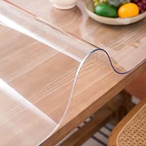 Amazon.com: Whirltique Clear Table Cover Protector, 16 x 24 Inch Clear Desk Mat, 1.5mm Thick Plastic Table Cover, Transparent Desk Cover, Desk Protector Mat for Desktop, Writing Desk : Home & Kitchen