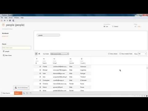 Tableau Desktop import Excel Data