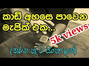 FLYING card magic trick | Tutorial - Sinhala #13
