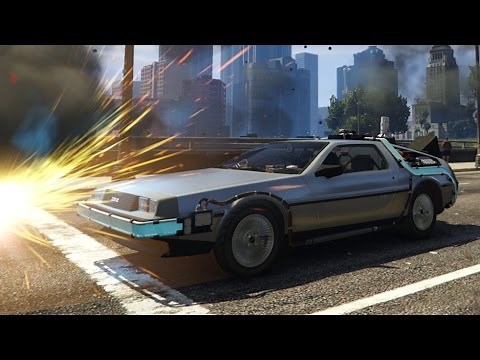 GTA V Back To The Future Delorean Time Machine