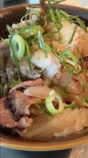 お家で簡単！吉野家を超えたおろしポン酢牛丼レシピ #cooking #牛丼 #shorts