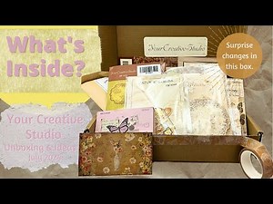 Your Creative Studio Unboxing & Ideas: July 2024 Review Vintage Stationery Subscription Box