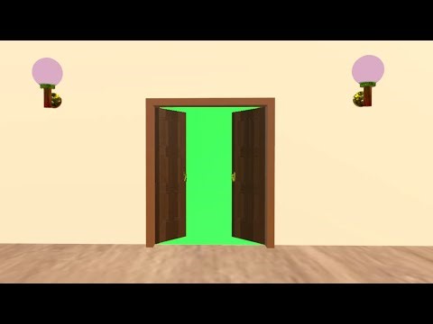 Green Screen Door Open