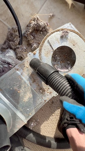 1.6M views · 10K reactions | Fire Hazard!  #dryerventcleaning #appliances #oddlysatisfying #asmrcleaning #satisfyingvideos #firehazard #momsoffb | Mrlintguy | Facebook