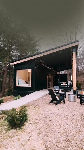 ✨Take advantage of our 20% discount at The Lily Pad shipping container cabin!✨ Code:MARCH20 #shippingcontainer #tinyhome #airbnb #ohiogetaway #luxurycabin #hockinghills #loganohio #relaxing #travel | Creative-Cabins