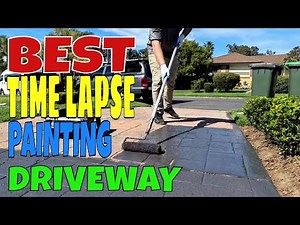 Best time lapse painting driveway exp