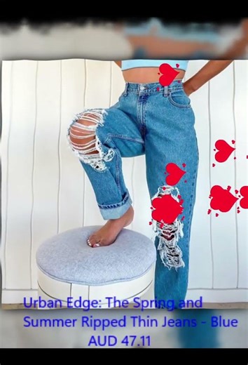 Urban Edge: The Spring and Summer Ripped Thin Jeans