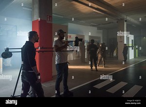 Bergamo, 24 October 2017. Reportage backstage commercial video for SF Academy. Brambilla Simone Photography Live News Stock Photo - Alamy