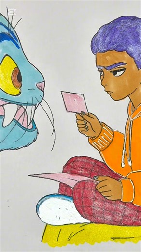 K-pop Demon Hunters Rumi and Derpy #art #coloring #drawing #shorts #kpop