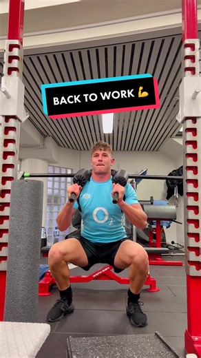 Back to work 💪💪 #englandrugby #rugby #gym #training