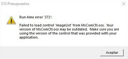 ▶ERROR 372 EN GASTOS GENERALES S10 (SOLUCIÓN) - PONTEC