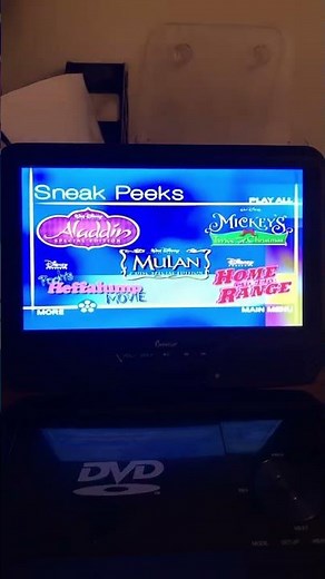 Sneak Peeks Menu from The Lion King 2: Simba’s Pride 2004 DVD