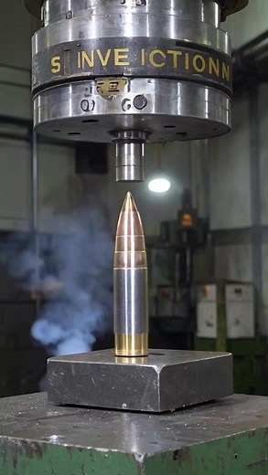 What happened with the bullet under hydraulic press #ideas #craft #DIY #fblifestyle | SC Invention
