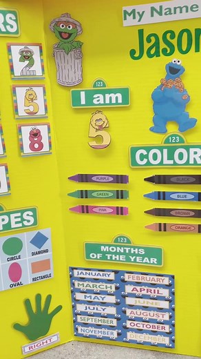 Watch me as I customize this learning board! #learningboard #activitiesforkids #prek #kindergarten #teacherlife #mompreneur #momblogger #sesamestreet