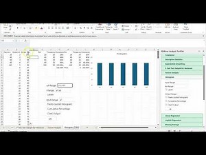 Histogram using Excel XlMiner ToolPak AddIn