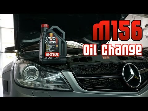 C63 AMG M156 Oil Change (W204)