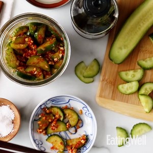 195K views · 376 reactions | Quick Cucumber Kimchi RECIPE HERE: https://trib.al/JfJrg0b | EatingWell | Facebook