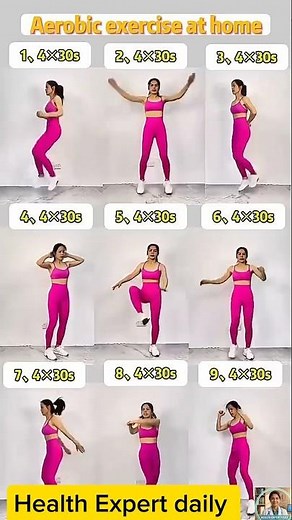 Full Body Home Workout: Easy Aerobic Routine for Beginners #excercise #gym #viral