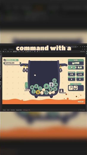 I added a juicy debug menu to my game #gamedevblog #wordgames #roguelike