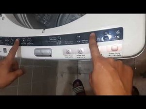 طريقة ضبط مصنع لغساله هيتاشي وحل عطا fd #السعوديه How to factory reset #hitachi washing machine