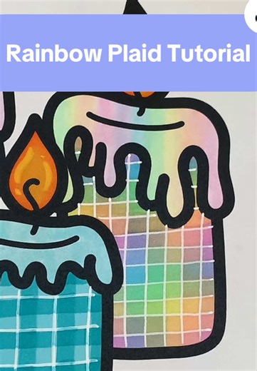 How to color a rainbow plaid pattern, using my trusty pastel Bianyo markers. #howtocolor #coloringtutorial #coloringbook #bianyomarkers #rainbow