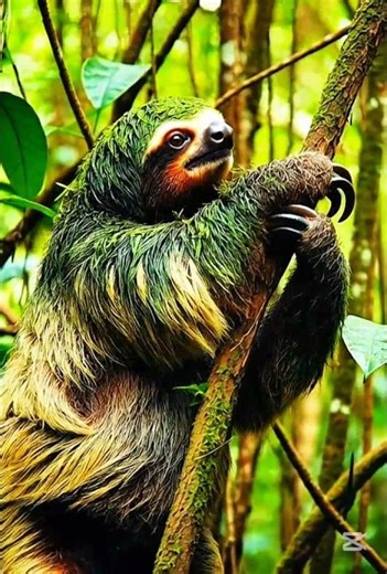 Why Sloths Move So Slowly? Nature’s Hidden Survival Secret 🦥.