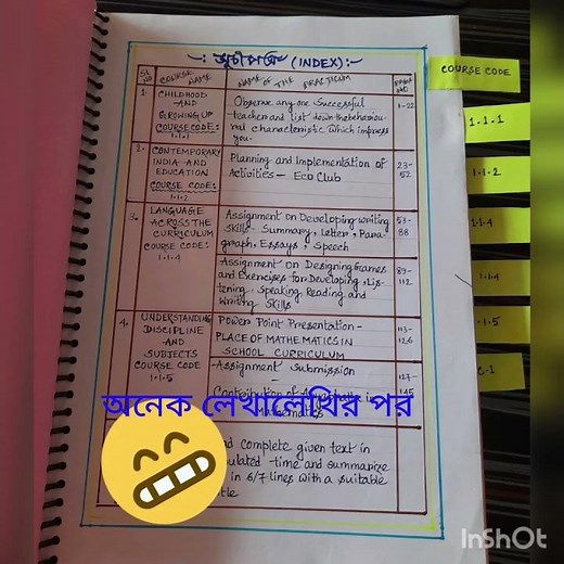 B.Ed practicum notebook🙂