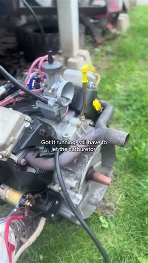 Generac 1.0 gasoline swap fitted in my John Deere 212 #johndeere #generac #mudmowers #mudmowerbuild