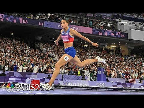 ALL ANGLES: Sydney McLaughlin-Levrone smashes her own 400m hurdles world record | Paris Olympics