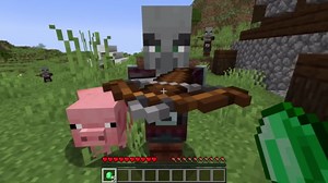 Minecraft but pillagers complete the game