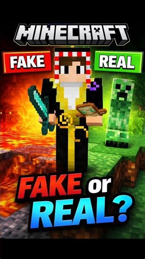Minecraft Fake or Real Challenge 🔥#minecraft #gaming