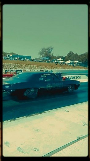 Blown Nitro Pro Mod Camaro Blasting Down the Dragstrip #fast