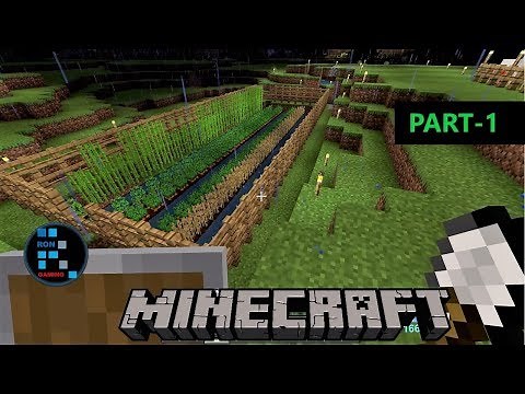 [Hindi] MINECRAFT GAMEPLAY | CREATING VEGETABLE FARM AND GROWING FOOD#1