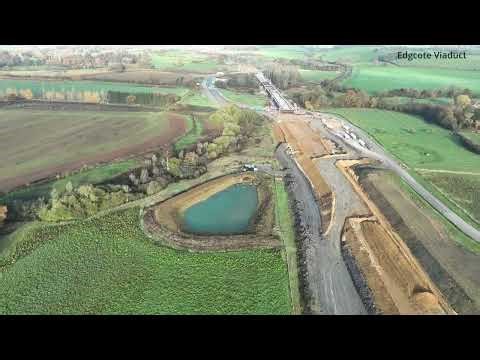 HS2 Construction Progress 2025H2 Greathworth to Chipping Warden